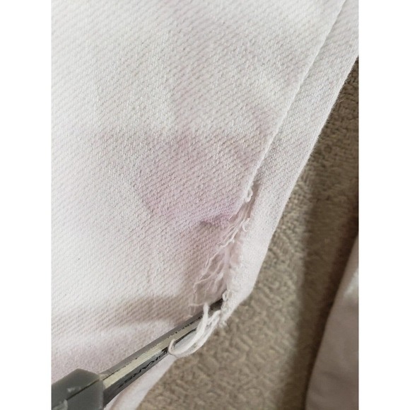 H&M Pants Womens 4 White Visible 4-Buttons High-Waist Pleated Paper Bag Trousers - Picture 11 of 11